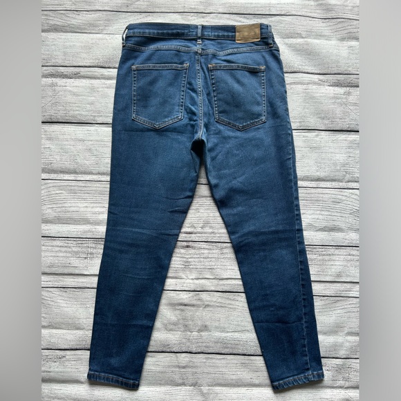 Everlane Mid Rise Skinny Jean Ankle in Dark Indigo wash size 30 - Picture 9 of 16